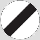 Derestriction sign