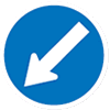 Keep left sign