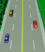 Picture of laned road