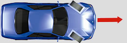 Picture of a front-wheel skid