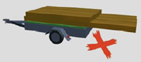 Picture of a trailer with an oversize load