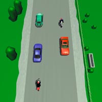 Picture of unlaned road